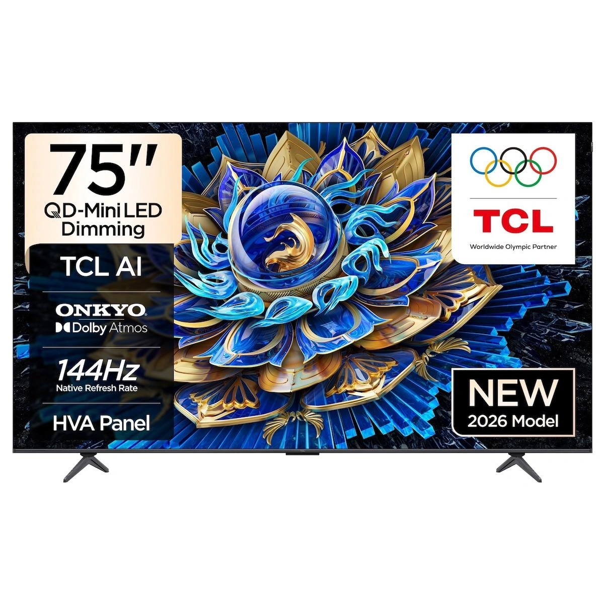 TCL 75T8D 75 İnç 4K UHD Uydu Alıcılı Google Smart QD-MiniLED Dimming TV