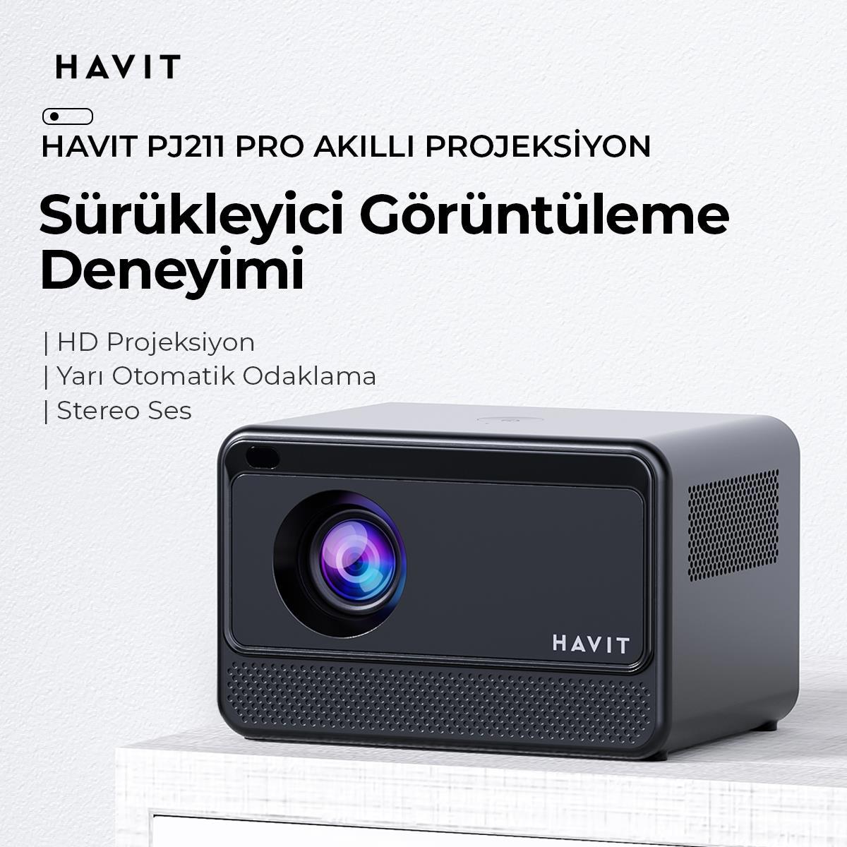 Havit PJ211 Pro Smart Projeksiyon Cihazı – Android TV