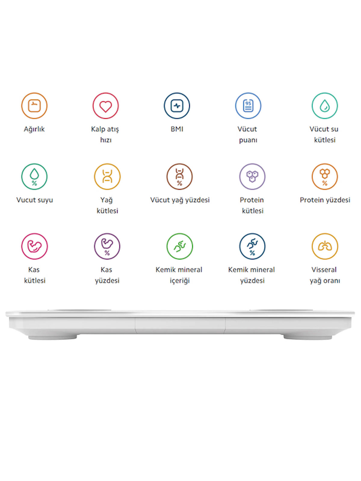 Xiaomi Mi Body Composition Scale S400 Yeni Nesil Çift Frekanslı Akıllı Bluetooth Baskül