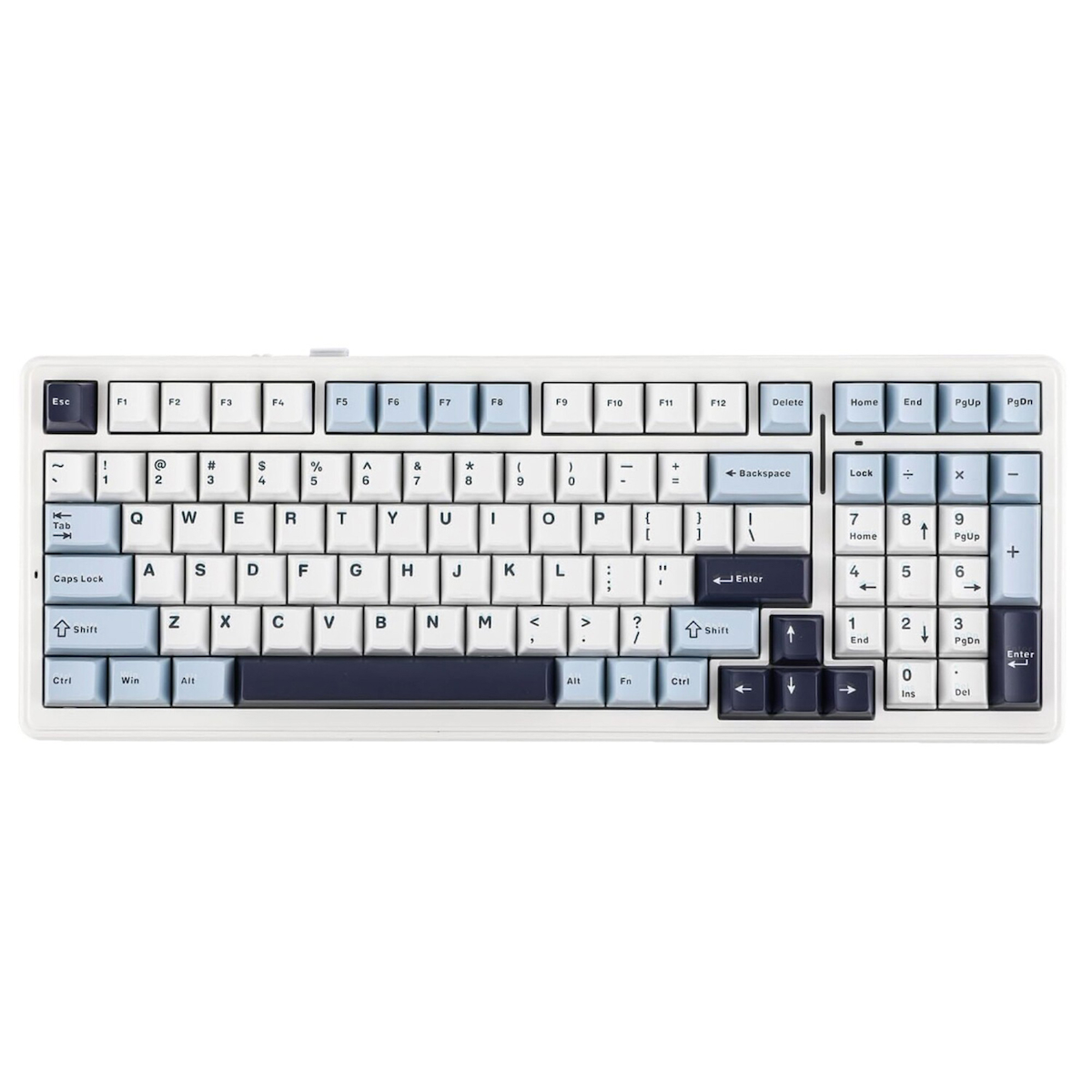 Aula F99 3 Modlu RGB Hot Swap Mekanik Reaper Switch Kablosuz Makrolu Klavye Lacivert
