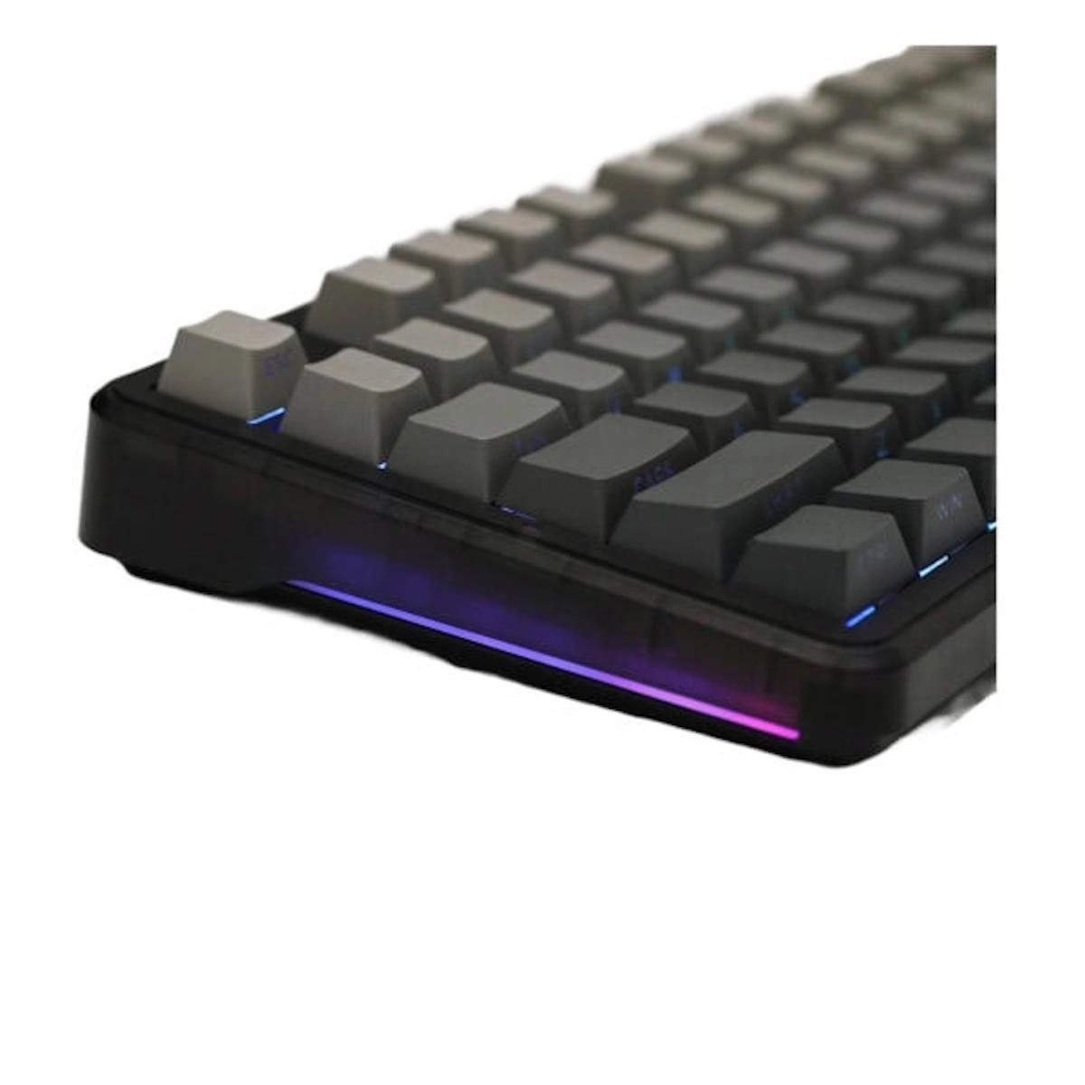 AULA F87 Pro Black Gray Side Printed LEOBOG Greywood V4 Switch RGB Kablosuz Hotswap Mekanik Gaming Klavye