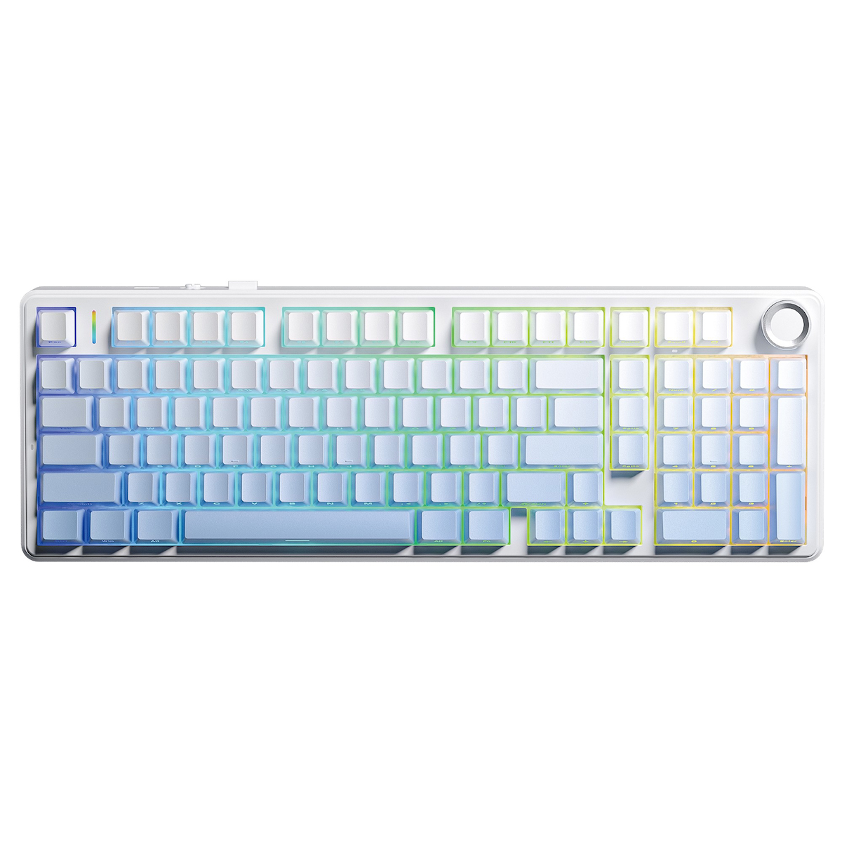 Aula F99 Pro 3 Modlu RGB Hot Swap Mekanik Nimbus V3 Switch Kablosuz Makrolu Klavye Gradyan Mavi