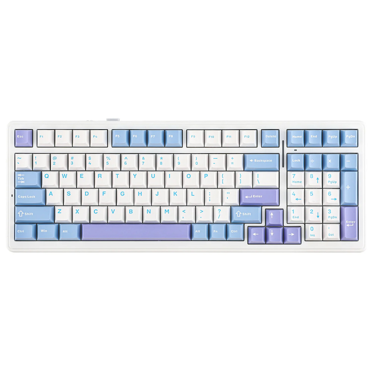 Aula F99 3 Modlu RGB Hot Swap Mekanik Reaper Switch Kablosuz Makrolu Klavye Mavi