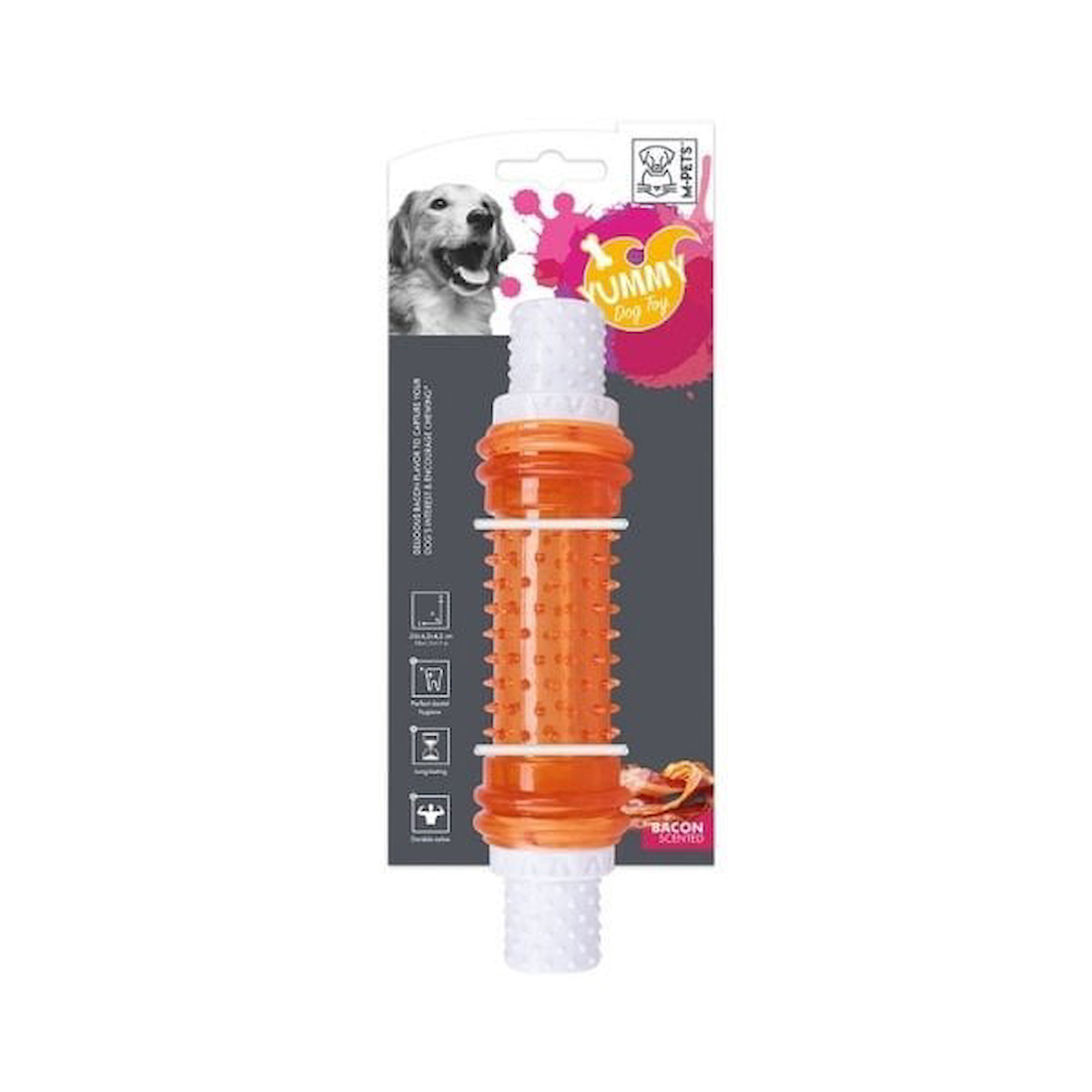 M-Pets Yummy Stick Et Aromalı Kauçuk Köpek Çiğneme Oyuncağı