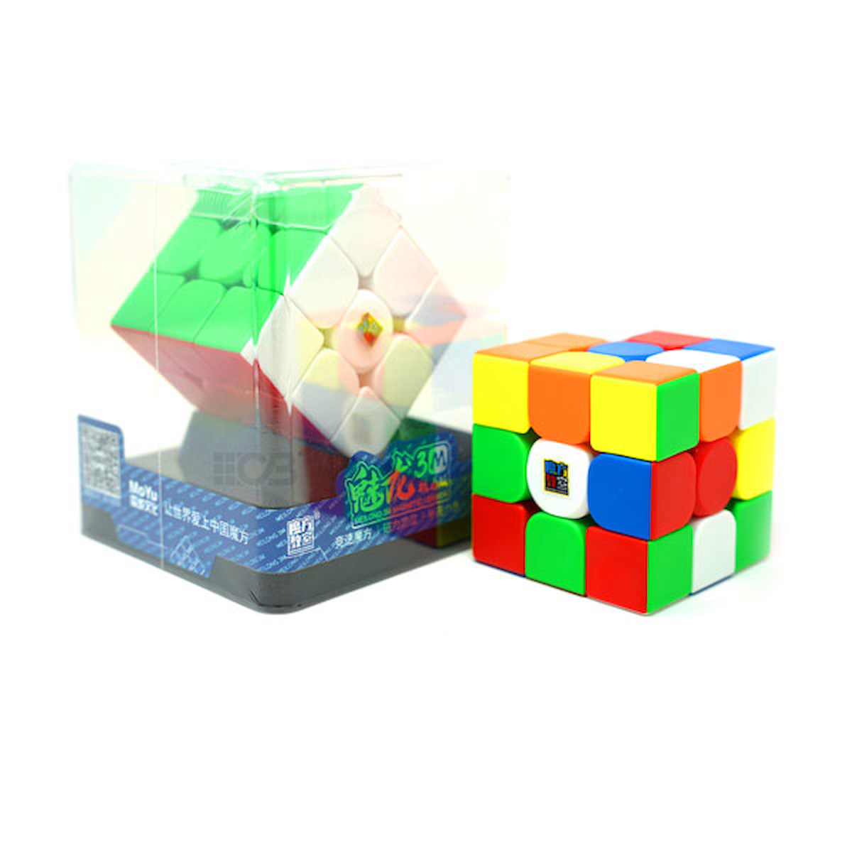 Moyu Meilong 3X3 Magnetic Zeka Küpü 3M Plastic Box MF8843