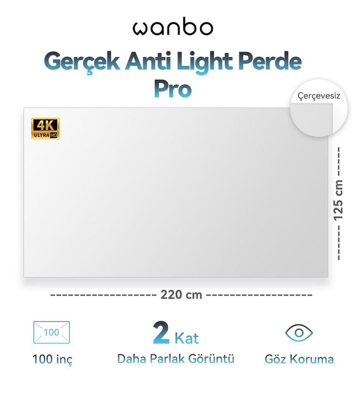 Wanbo Anti Light Pro Projeksiyon Perdesi