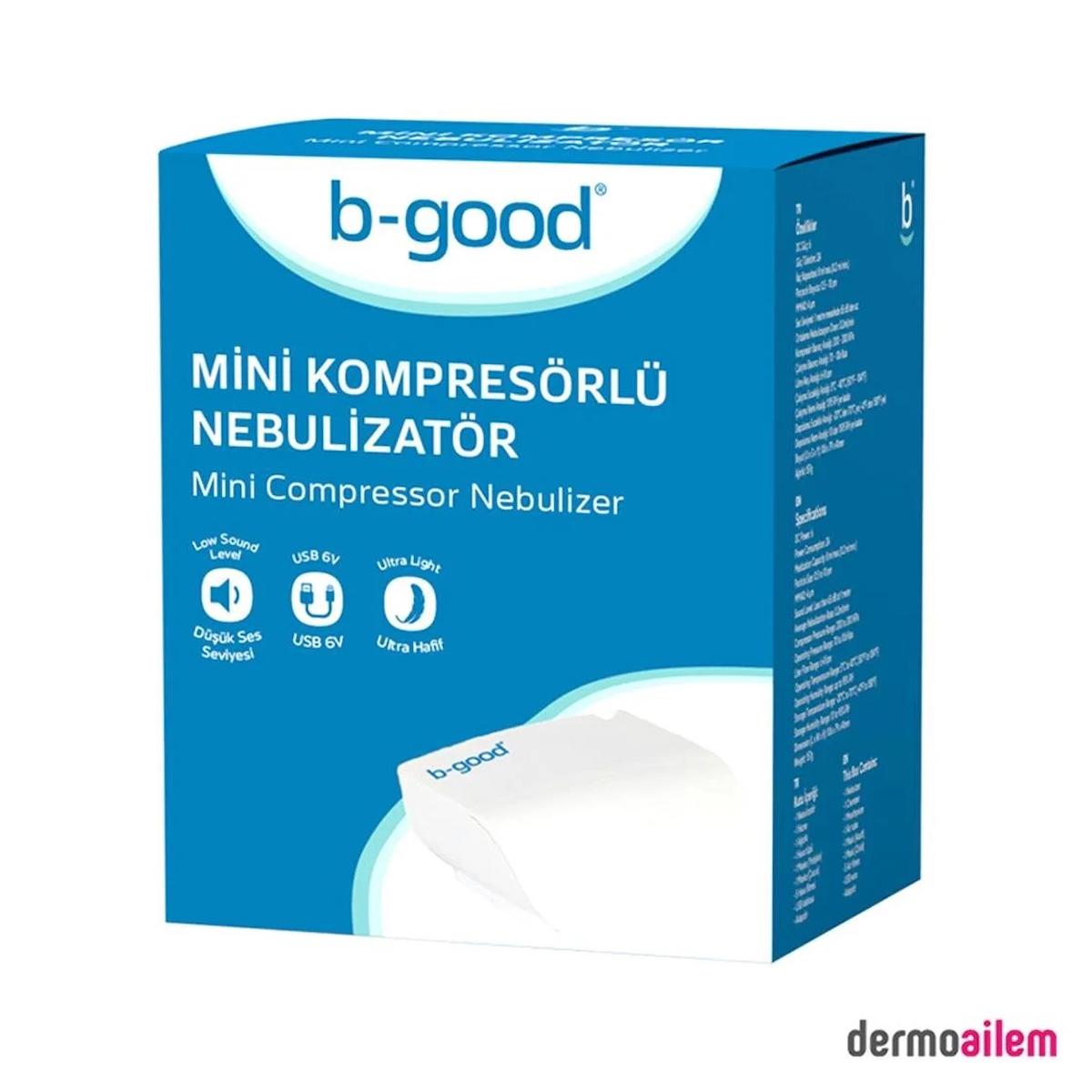 B-Good Mini Kompresör Nebulizatör