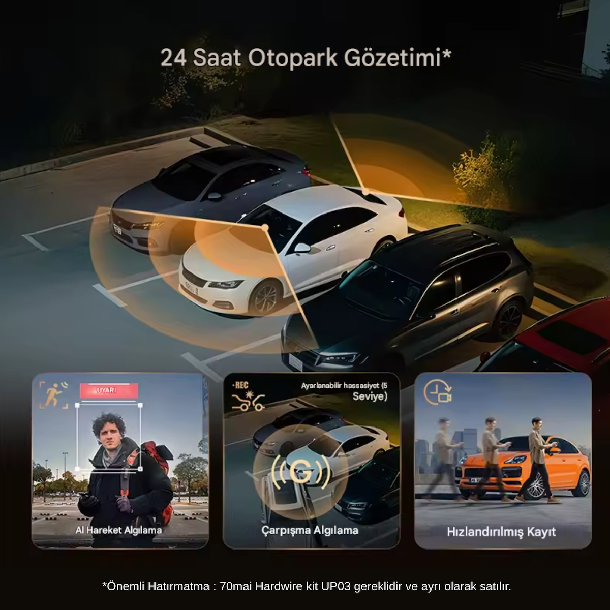 70mai A810S Ön Kamera + RC24 Arka Kamera
