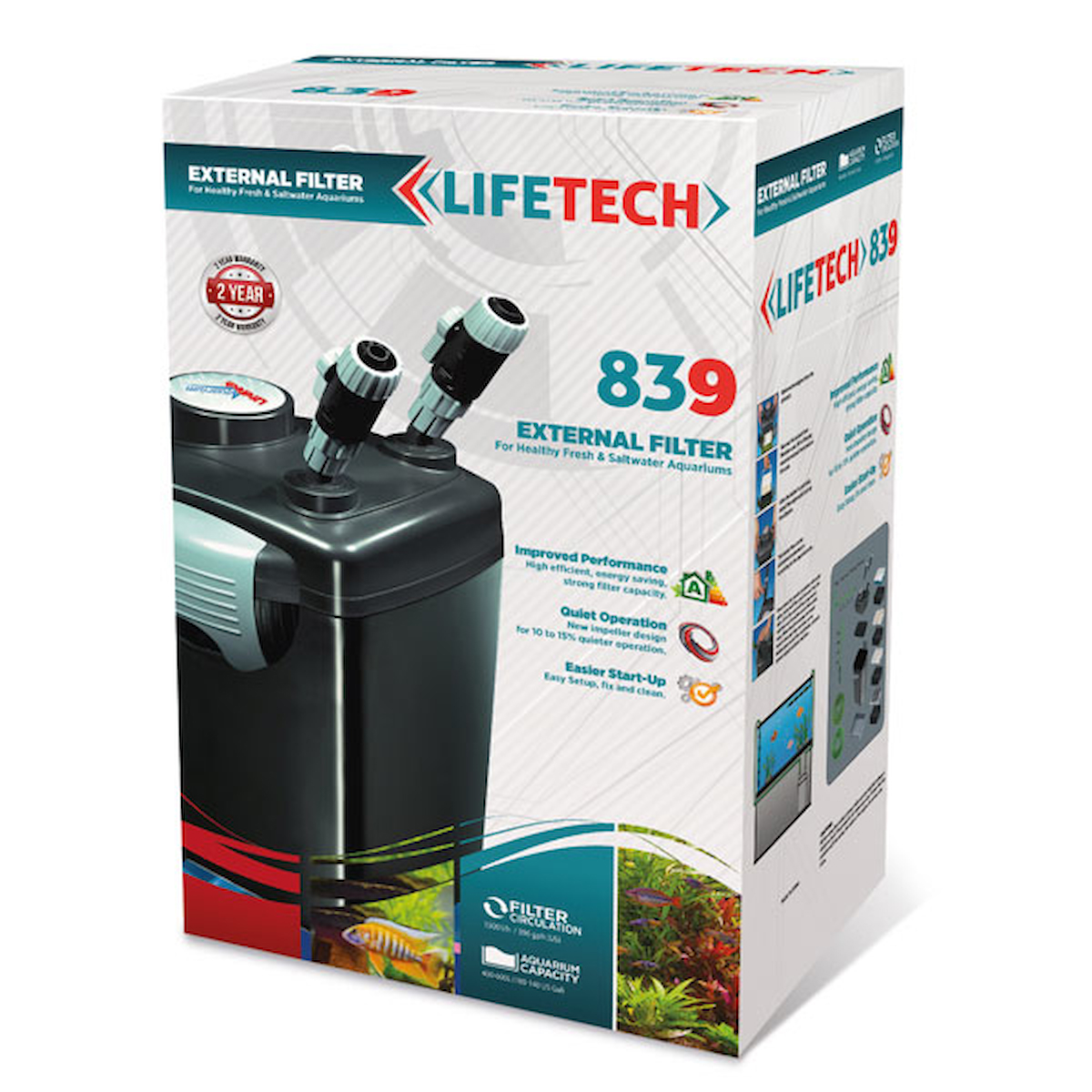 Life Tech Dış Filtre Siyah Kova İçi Dolu 1500 LH