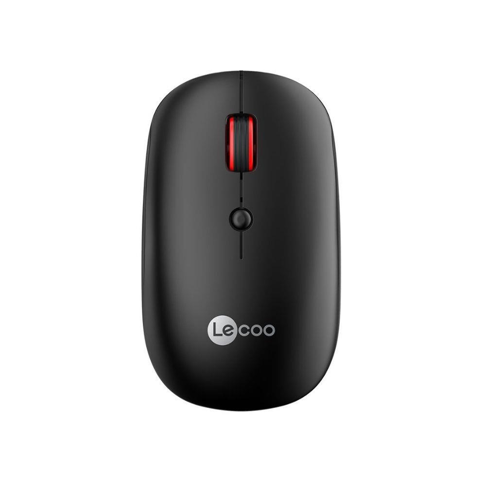 Lecoo Ws211 Dual Mod Bluetooth Ve Kablosuz Şarj Edilebilir Optik Mouse Siyah