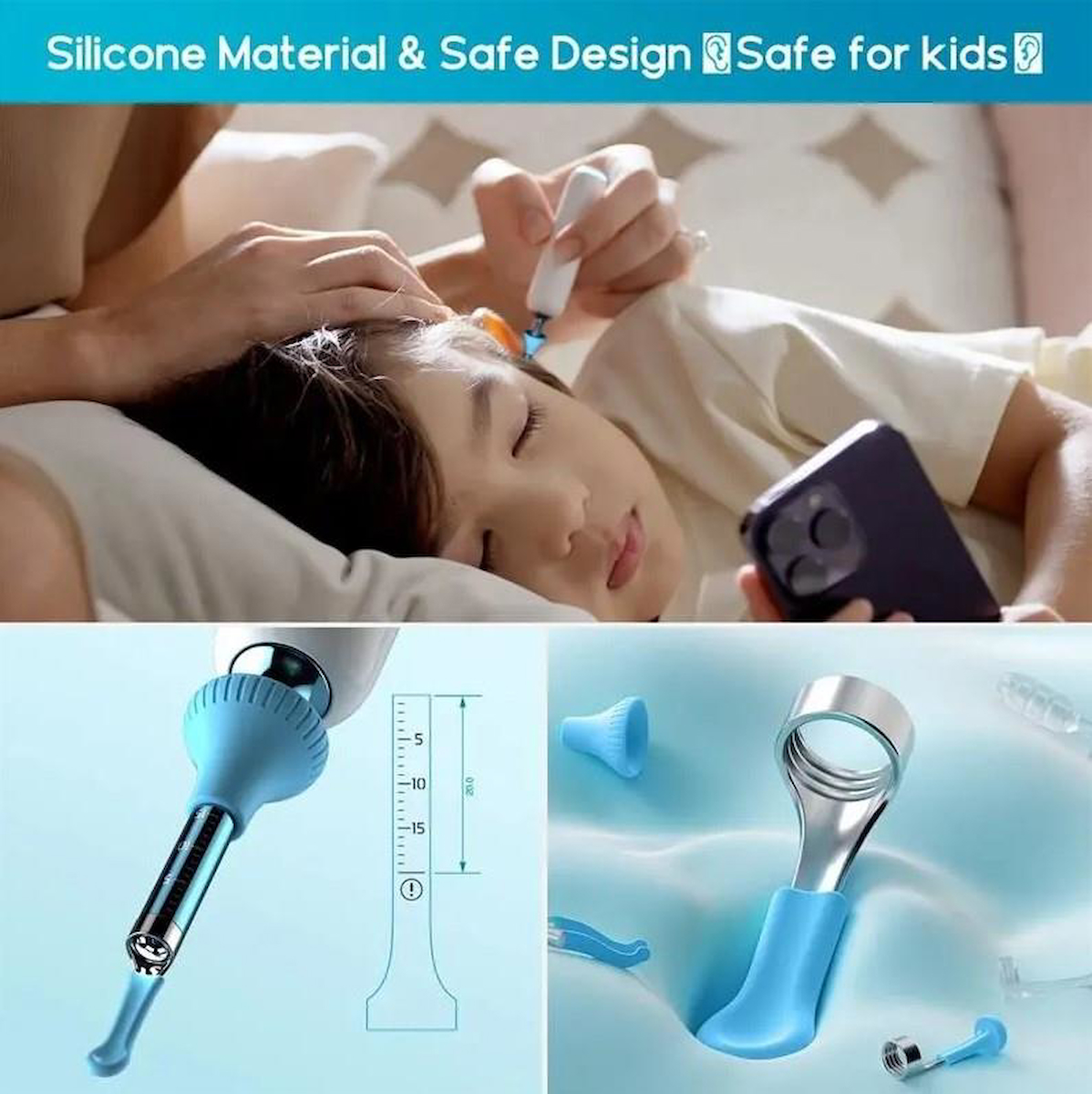 BEBIRD HOME 30S FAMILY EDITION 10MP KAMERA 3.5MM LENS ŞARJLI WIFI GÖRÜNTÜLÜ KULAK TEMİZLEME SETİ