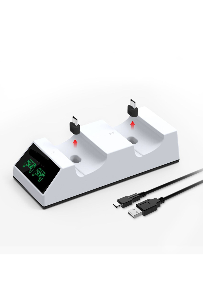 PS5 Kol Şarj Edici Stand Dock Göstergeli Çift Kol Şarjı-TP5-0508B