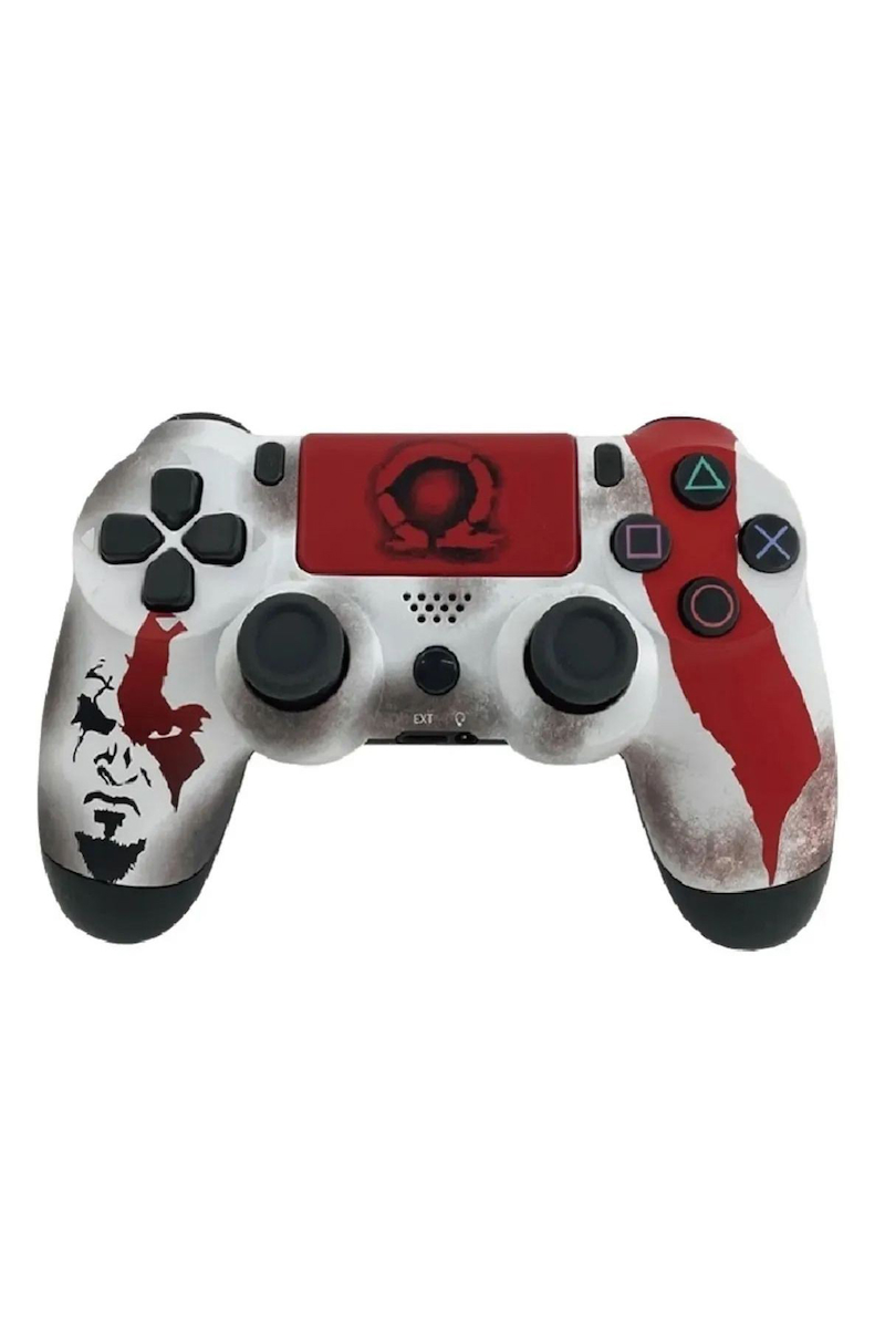 PS4-PC-Android BOX-Android-IOS Telefon Tablet Uyumlu Desenli Titreşimli Bluetooth Oyun Kolu