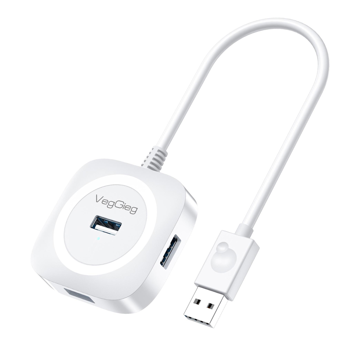 VegGieg 4 Portlu USB 2.0 Çoklayıcı Hub Beyaz