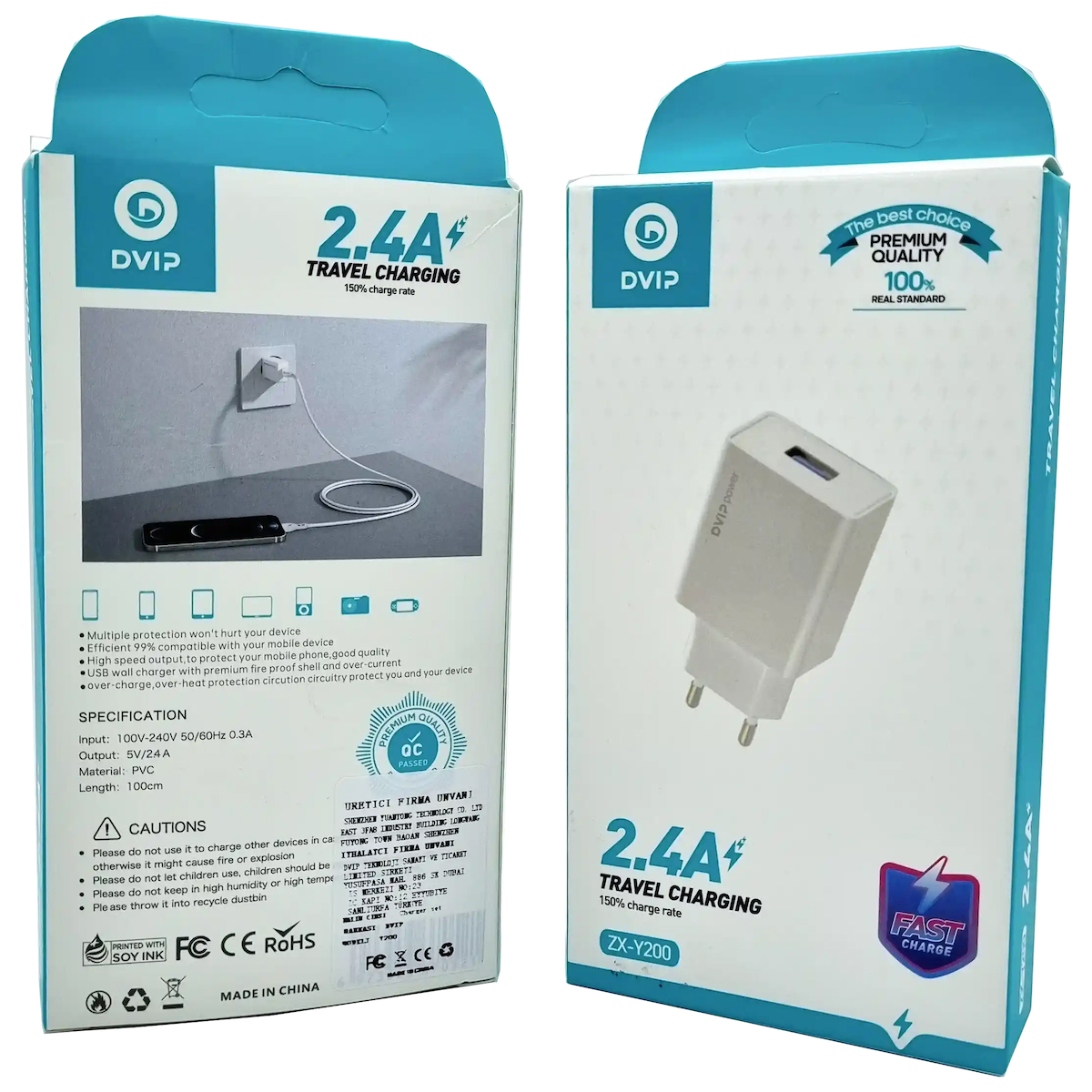 2.4A Usb Şarj Başlığı Dvıp ZX-Y200