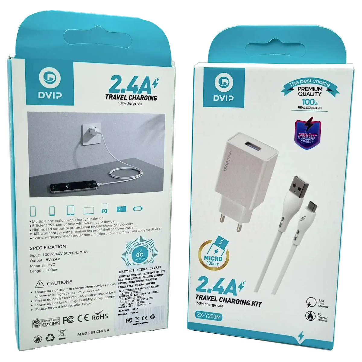 2.4A Micro Usb Şarj Aleti Dvıp ZX-Y200M