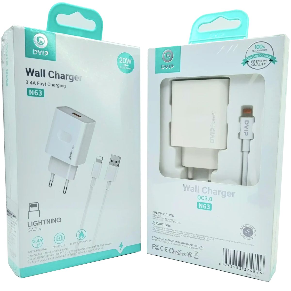 3.4A QC3.0 Usb İphone Şarj Aleti DVIP N63