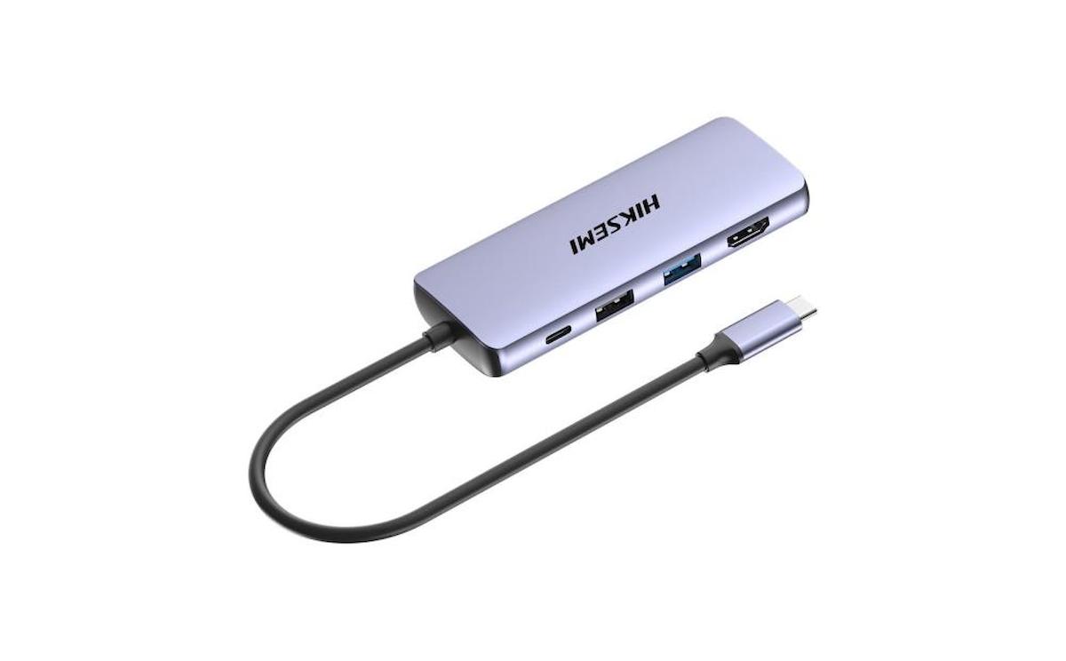 Hiksemi HS-HUB-DS8 Type-C To HDMI+USB3-3+USB2+SD-TF+PD Çoklayıcı