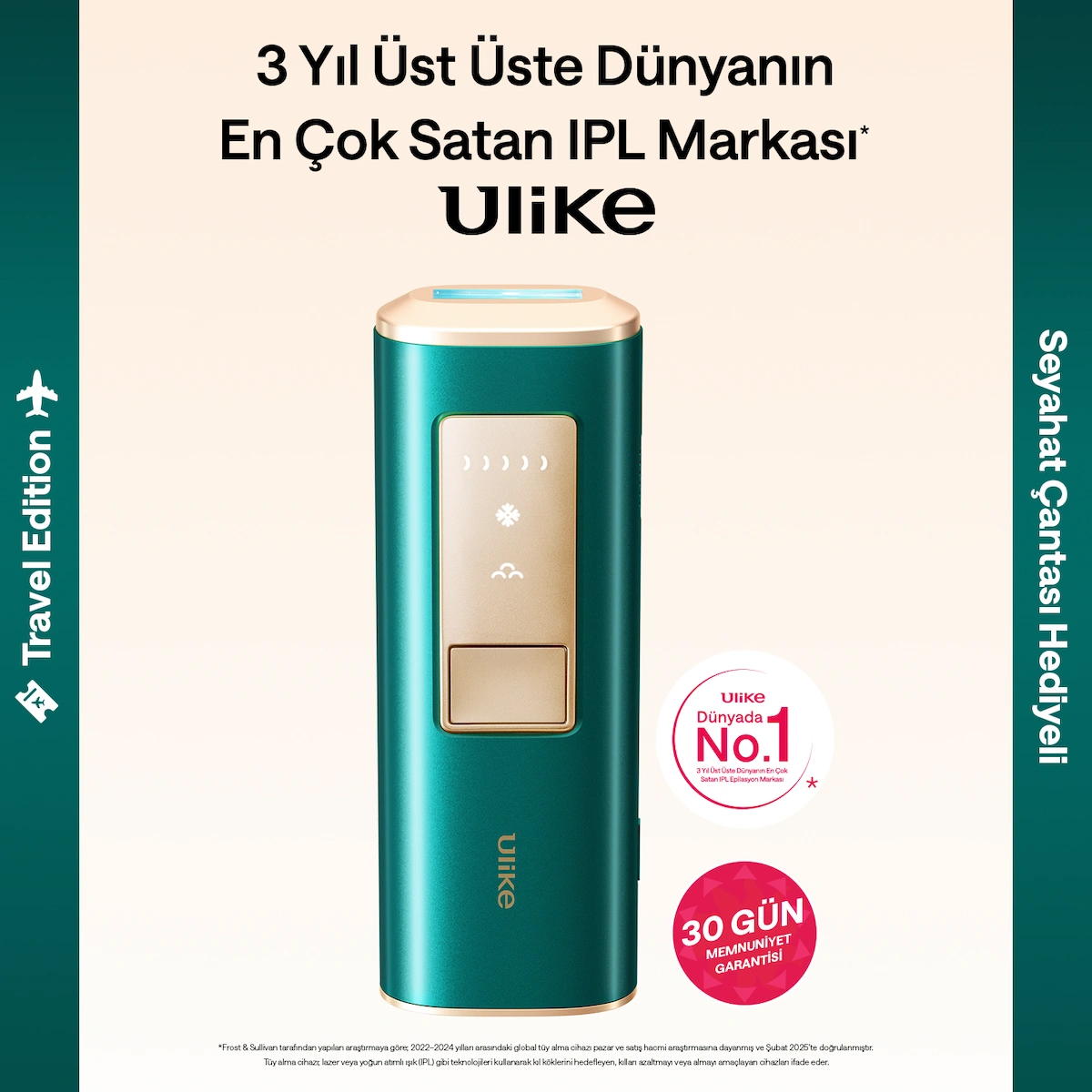 Ulike Air 2 Travel ED IPL Lazer Epilasyon