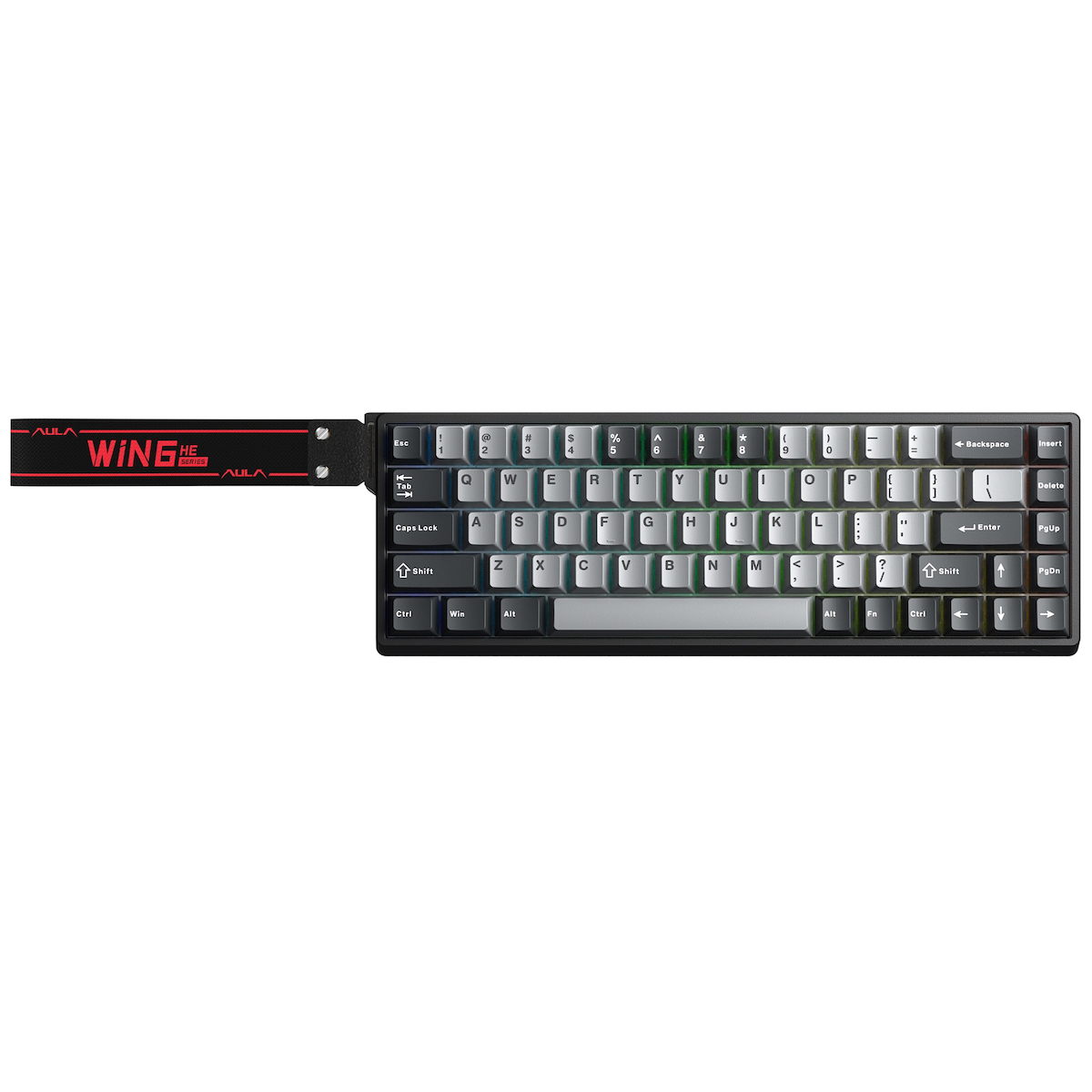Aula Win68 He Pro Manyetik Klavye Rapid Trigger Xingyi Switch 8000Hz RGB TKL Hot Swap Oyuncu Klavyesi Gri