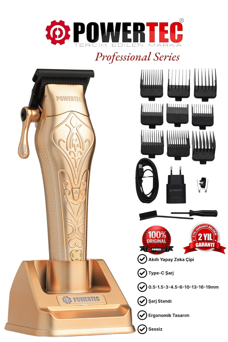 Powertec TR-6800 Elite Professional Saç Sakal Tıraş Makinesi