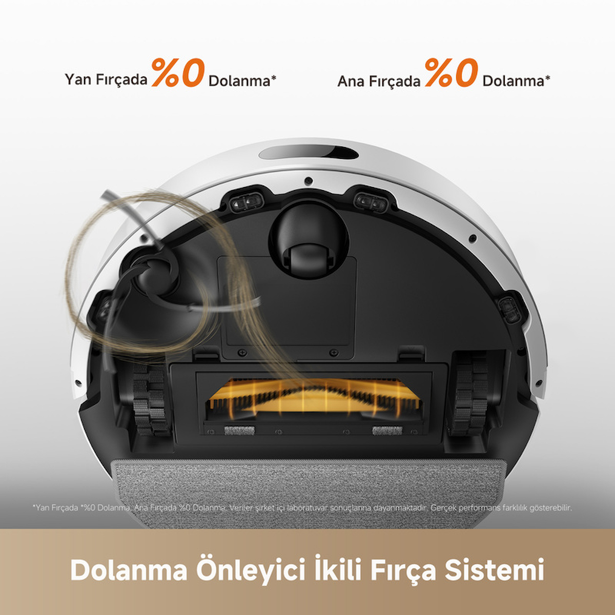 Dreame F20 Robot Süpürge Beyaz, 20.000Pa Emiş Gücü