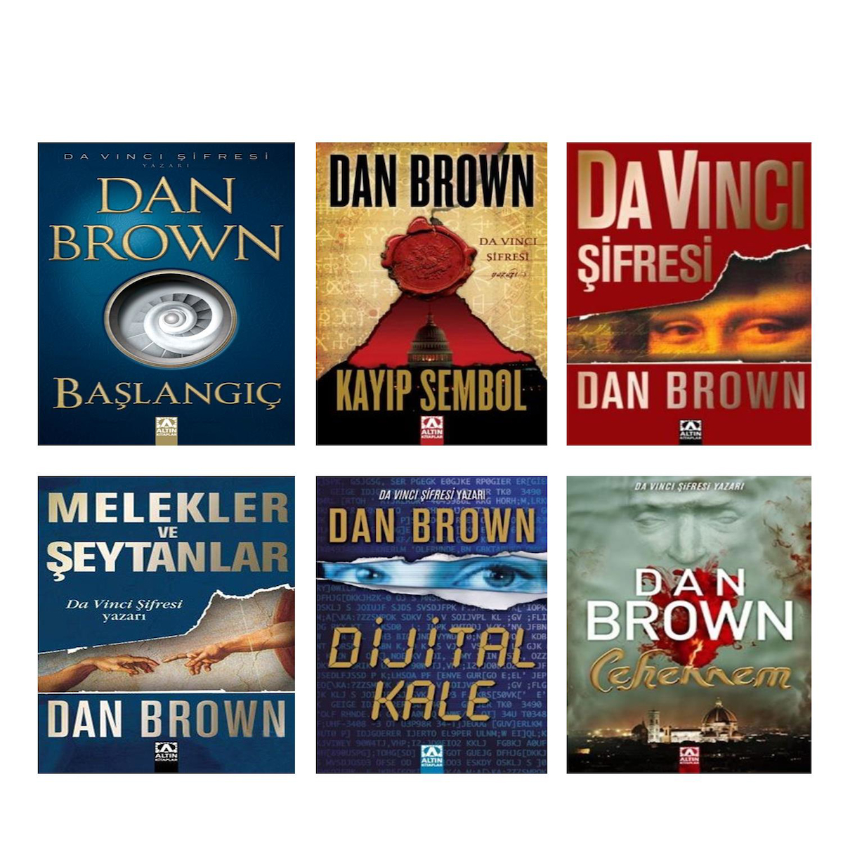 Altın Yayınları Dan Brown 6 Kitap Set