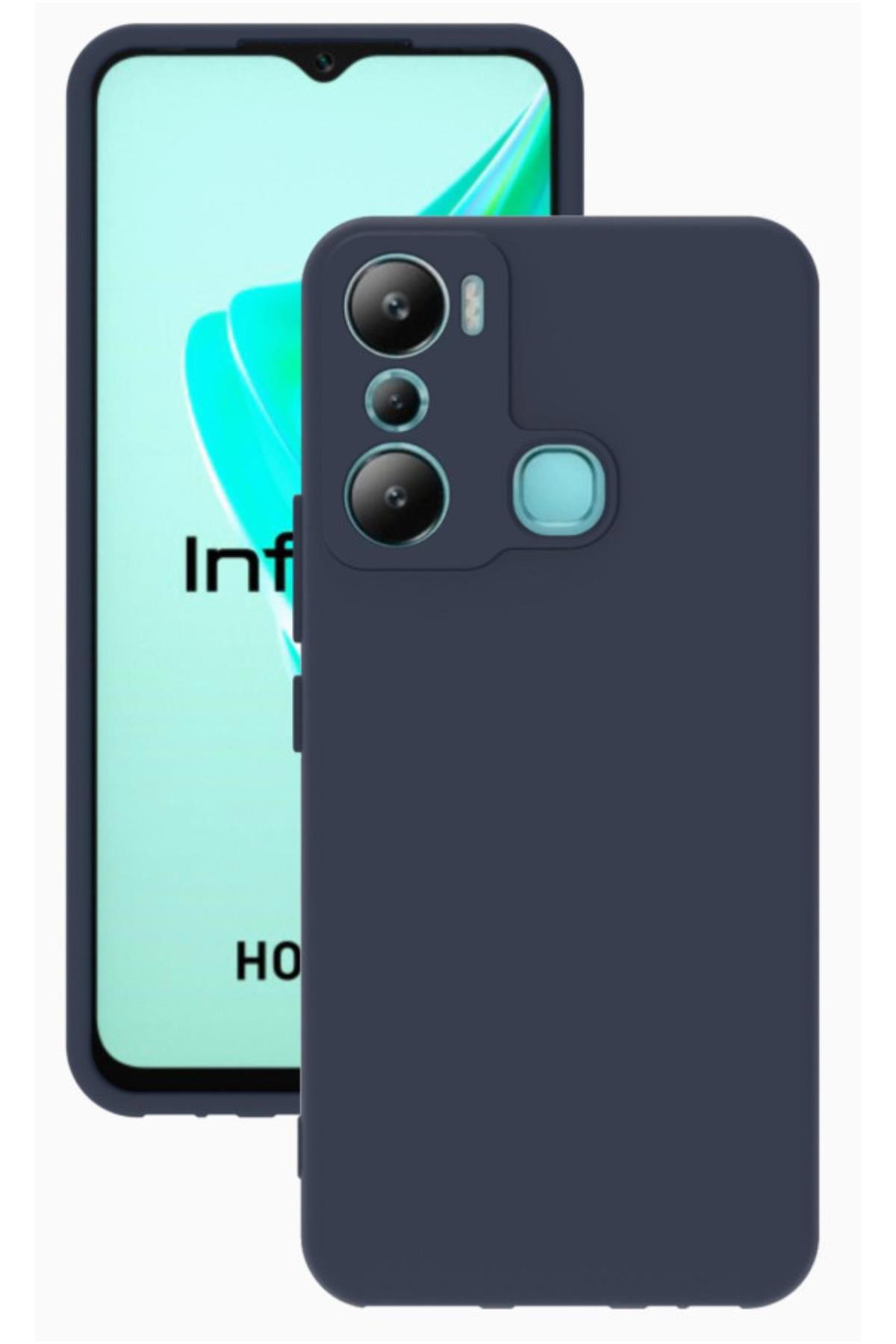 Infinix Hot 20i Kılıf Kamera Korumalı Silikon Rubber Arka Kapak