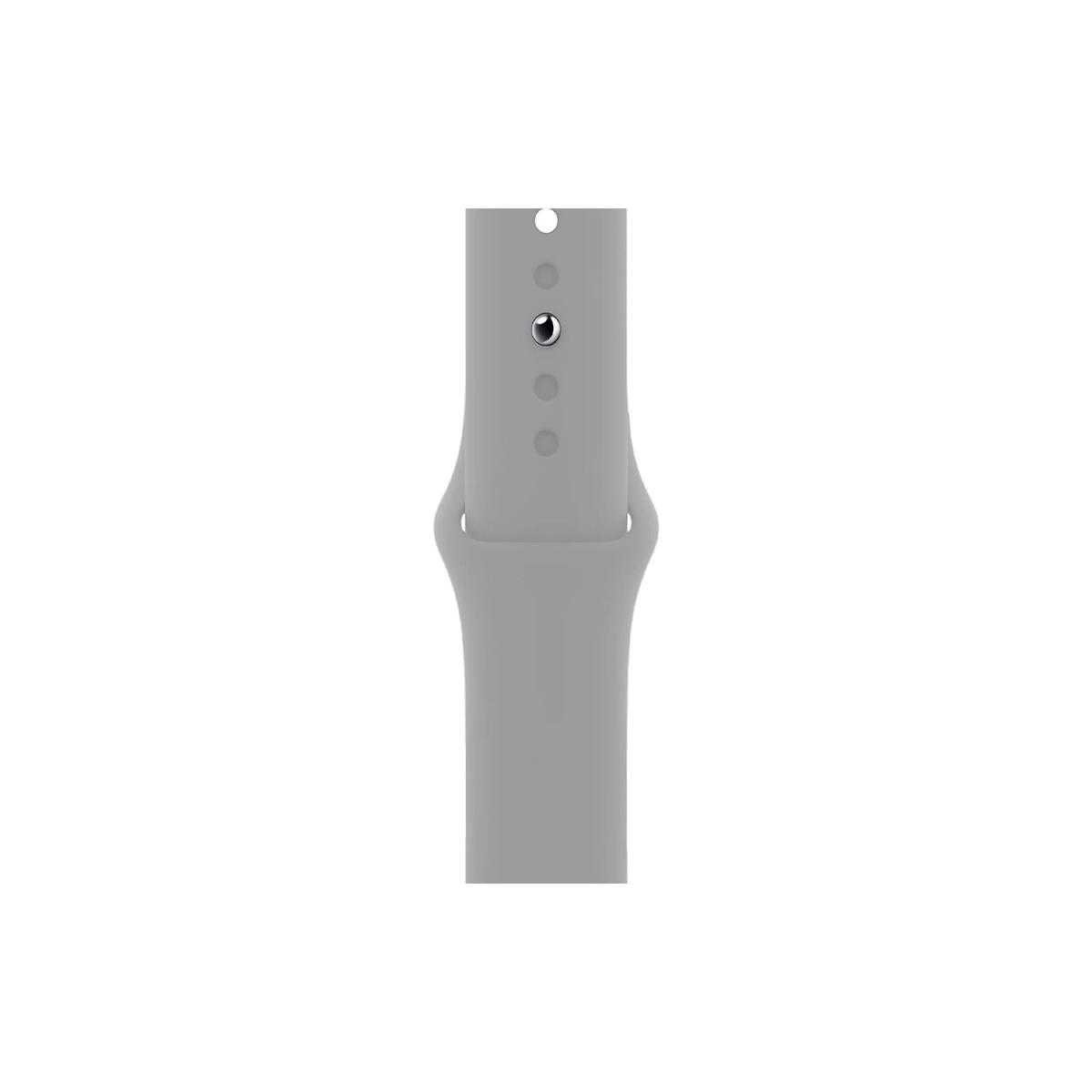 ScHitec 42-49mm Yeni Nesil Apple Uyumlu Akıllı Saat Kordonu Silikon Gri