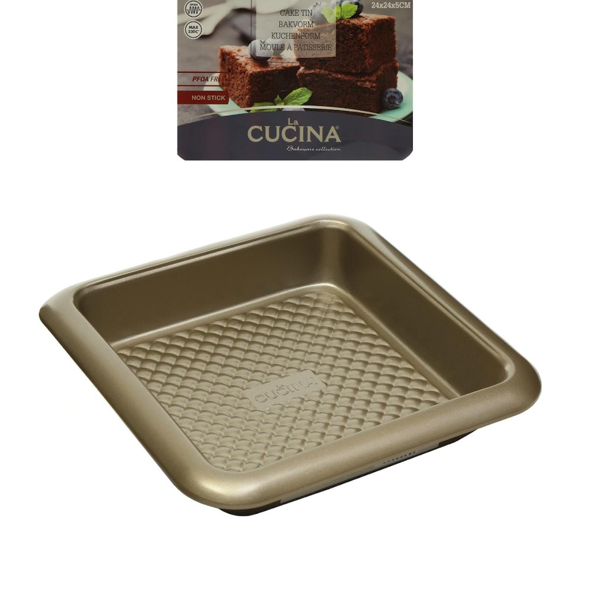 La Cucina Karbon Çelik Kare Fırın Kabı 24cm