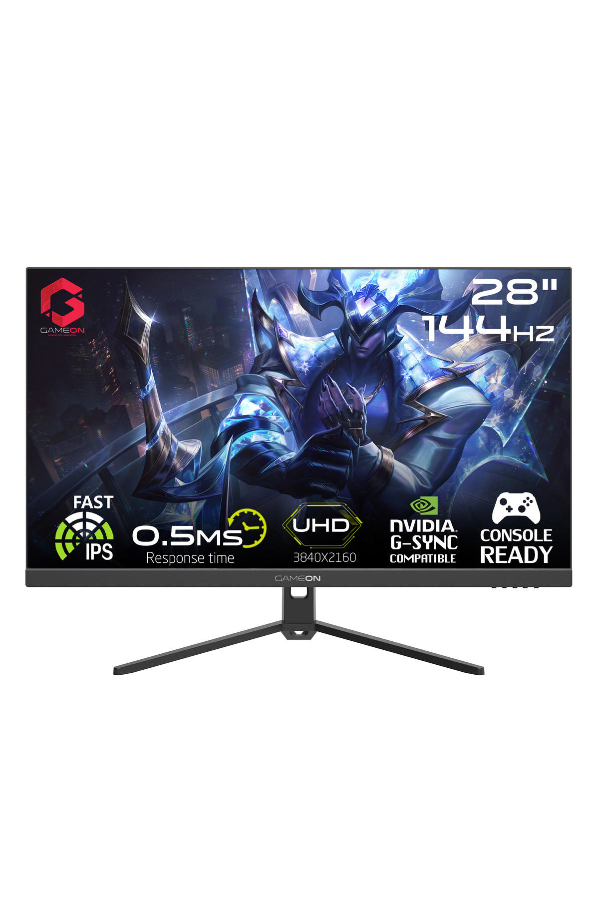 GAMEON 28″ IPS 4K UHD 144Hz 2.1 HDMI Siyah Oyuncu Monitörü