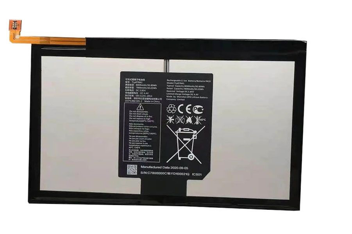 Alcatel TLp078A1 3.85V 8000mAh Pil Batarya