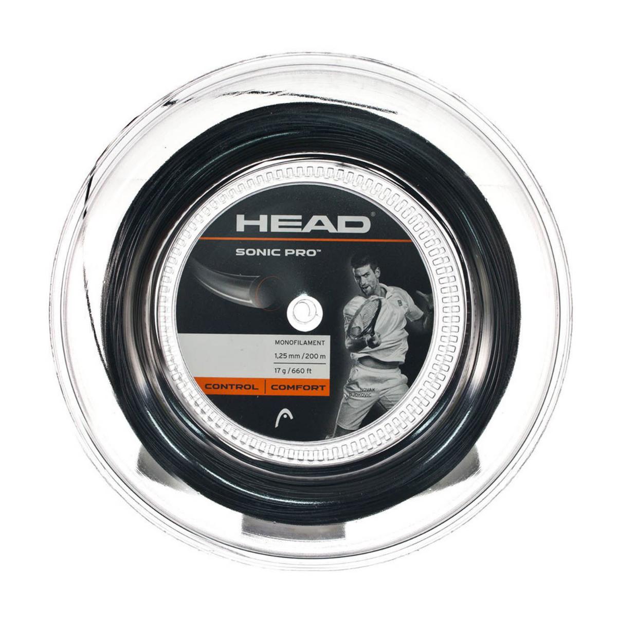 Head Sonic Pro 1.25 Siyah 200m Rulo Kordaj