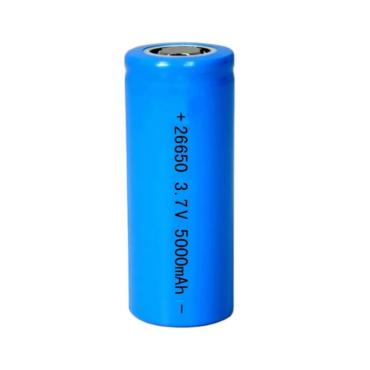 Bright 26650 3.7V 5000 Mah Lithium Li-Ion Şarjlı Pil