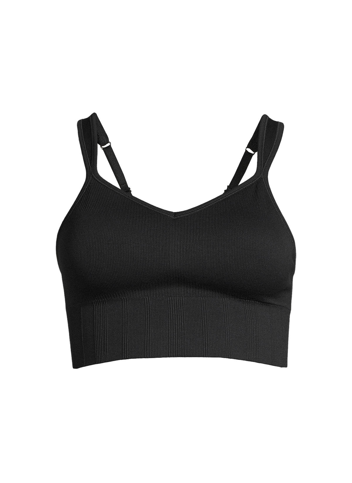 Casall Siyah Sporcu Sütyeni 23180-901 Seamless Rib Padded Sport