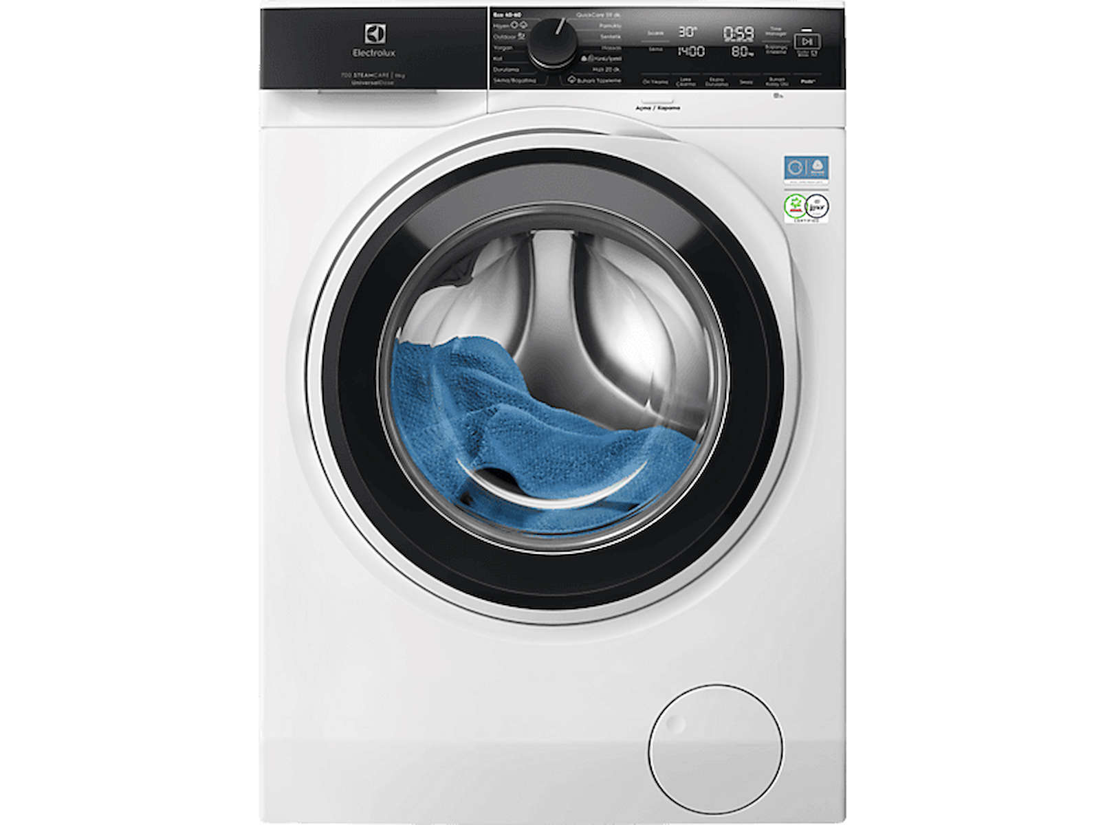ELECTROLUX EW7F4404UT 700 Serisi SteamCare A Enerji Sınıfı 11 kg 1400 Devir UniversalDose Çamaşır Makinesi
