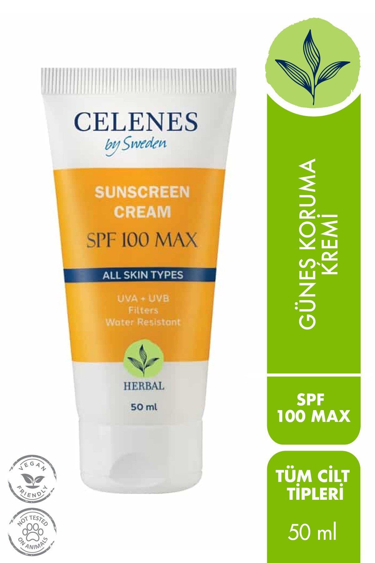 Celenes by Sweden Celenes Herbal Güneş Koruma Kremi 100 Max Spf 50ml / Tüm Cilt Tipleri 7350104248260