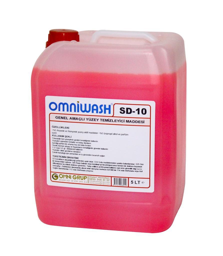 Omniwash SD-10 Granit Sıvı Yüzey Temizleyici 5 lt 