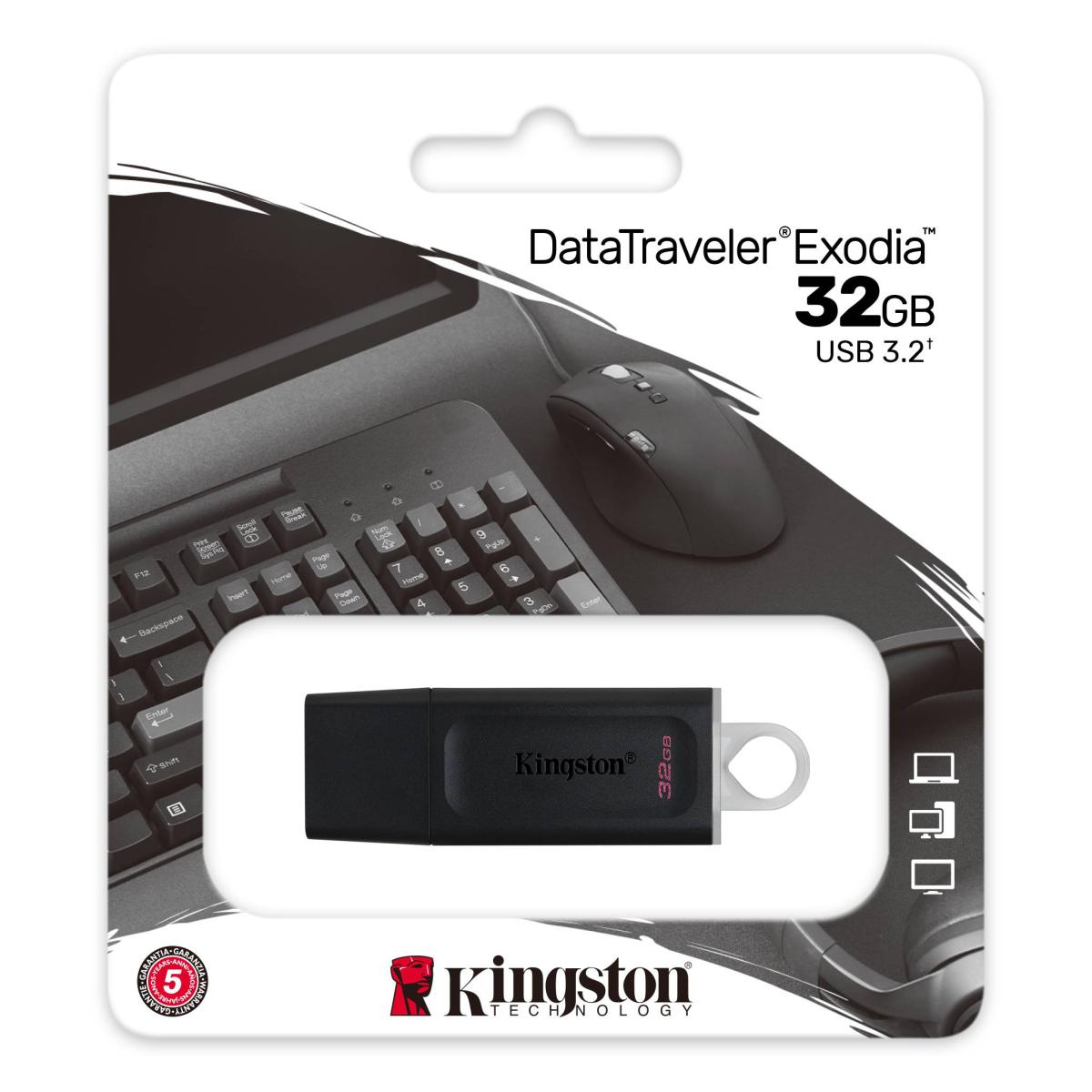 KINGSTON 32 GB USB3,2 BELLEK DTX/32GB SİYAH-BEYAZ