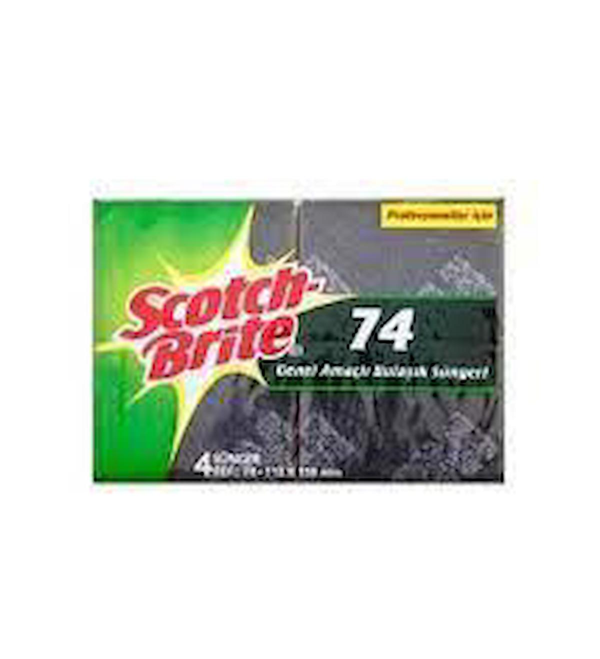 Scotch Brite SB74 Endüstriyel Bulaşık Süngeri 4'lü 4 Paket