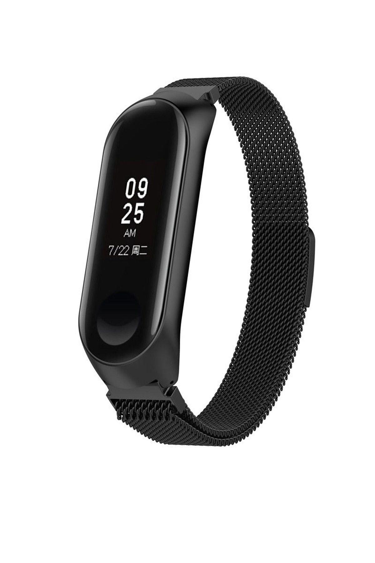 Xiaomi Mi Band 5 Metal Kayış Hasır Milano Kordon Satışa Saat Dahil Değildir