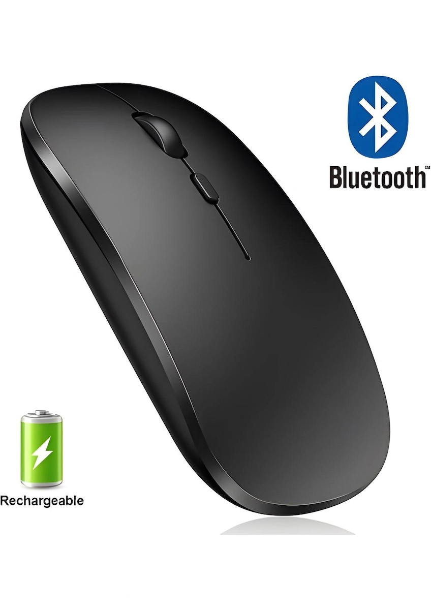 AnaWay shopping Bluetooth Şarjlı 2.4GHz Kablosuz Mouse | Sessiz Tıklama | Ergonomik Tasarım | Telefon,Tablet, PC, Mac, Laptop Uyumlu