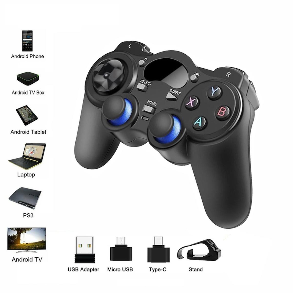 TriLine 2.4Ghz Android Telefon Kablosuz Oyun Kolu Gamepad PC TV Box PS3