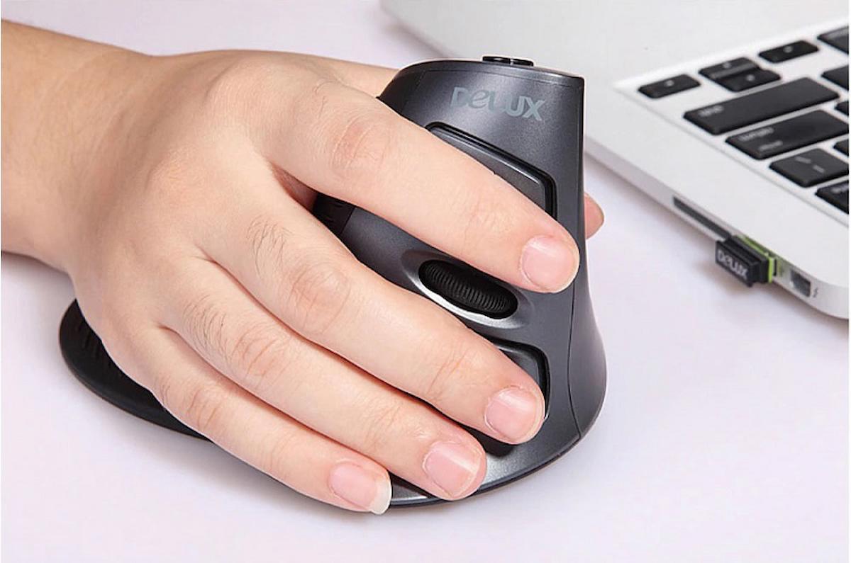 Delux M618GX Ergonomik Dikey 6 Tuşlu Kablosuz Optik Mouse