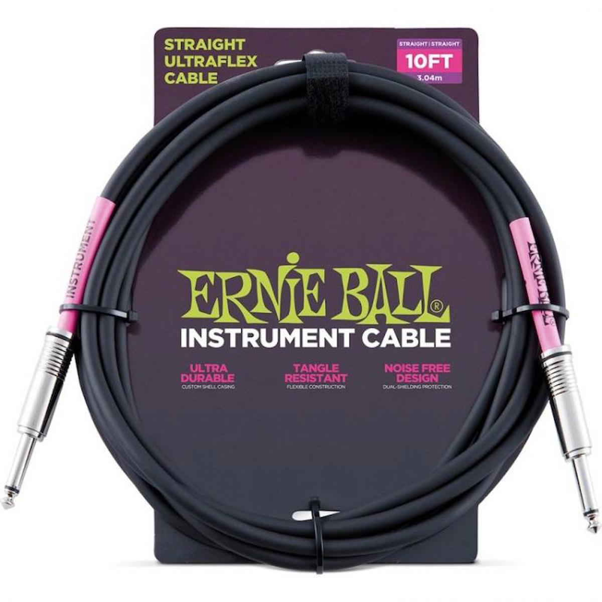 Ernie Ball P06048 10 Straight/Straight Instrument Cable Enstrüman Kablosu (3 mt)