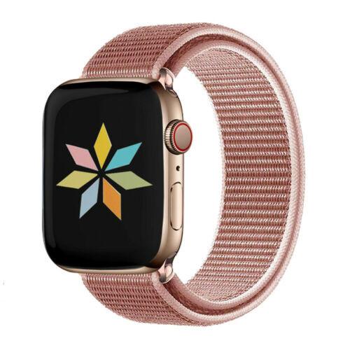 Apple Watch Uyumlu Seri 1/2/3/4/5 38mm Kordon Kumaş Dokuma Kayış Örme Bileklik 