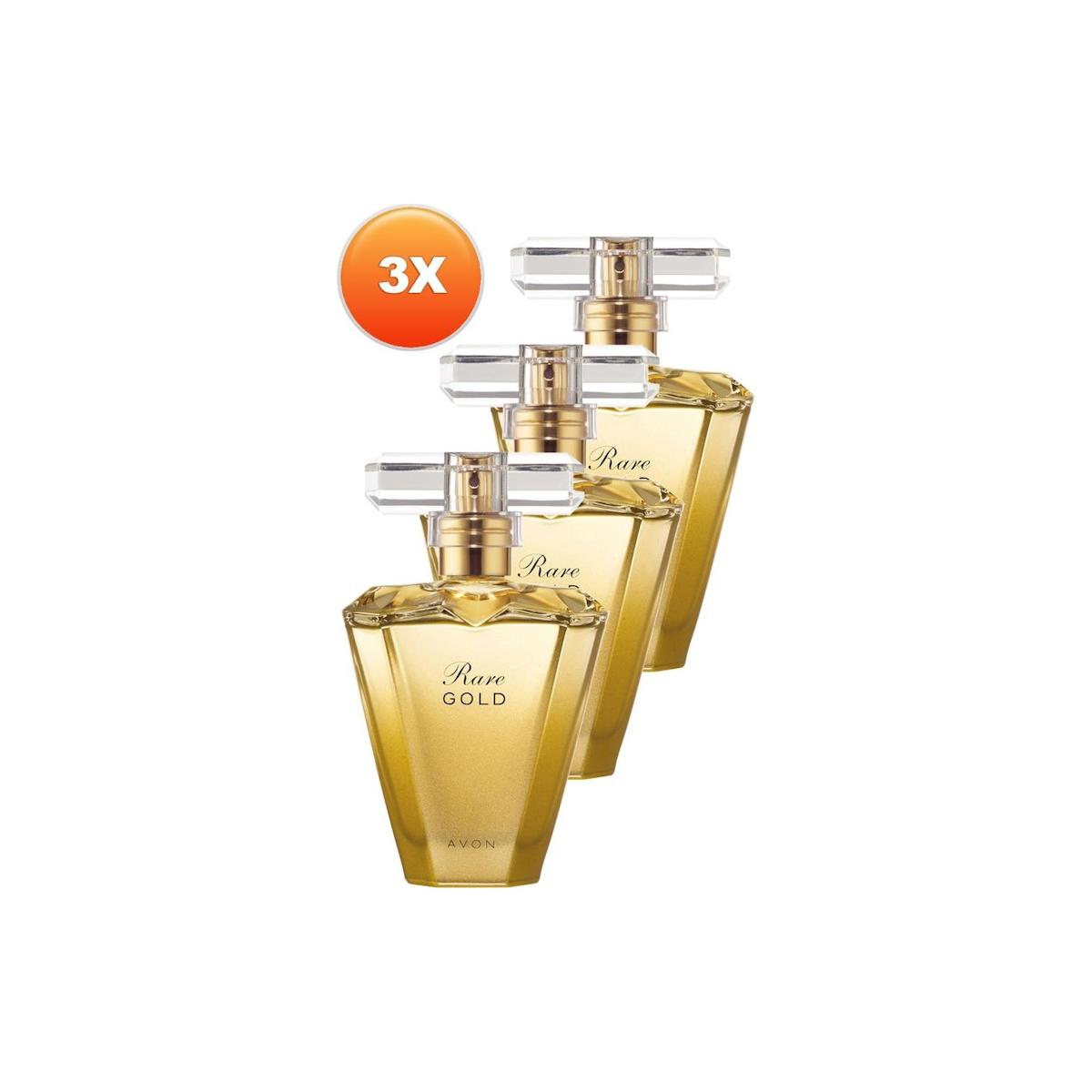 Kaliko Rare Gold Kadın Parfüm Edp 50 Ml. Üçlü Set