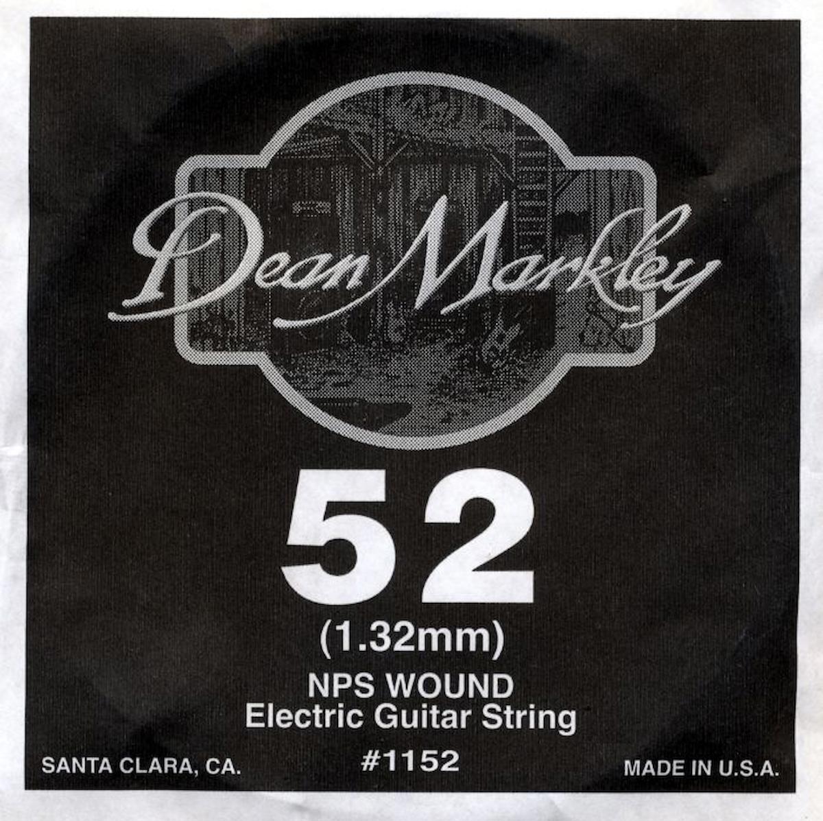 Dean Markley Wound Single 1152 - 052w Elektro Gitar Tek Tel (Sarımlı)