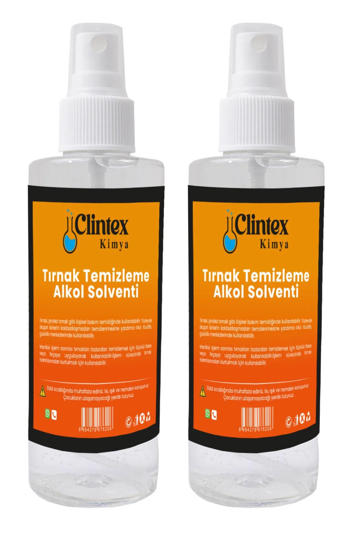 Clintex Kimya Tırnak Temizleme Alkol Solventi 2x200 Ml