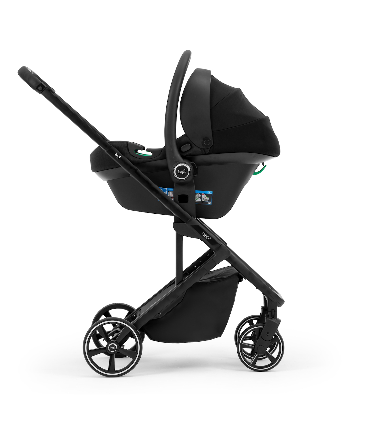 Bagi Neo 2 Travel Sistem Bebek Arabası Black Gold